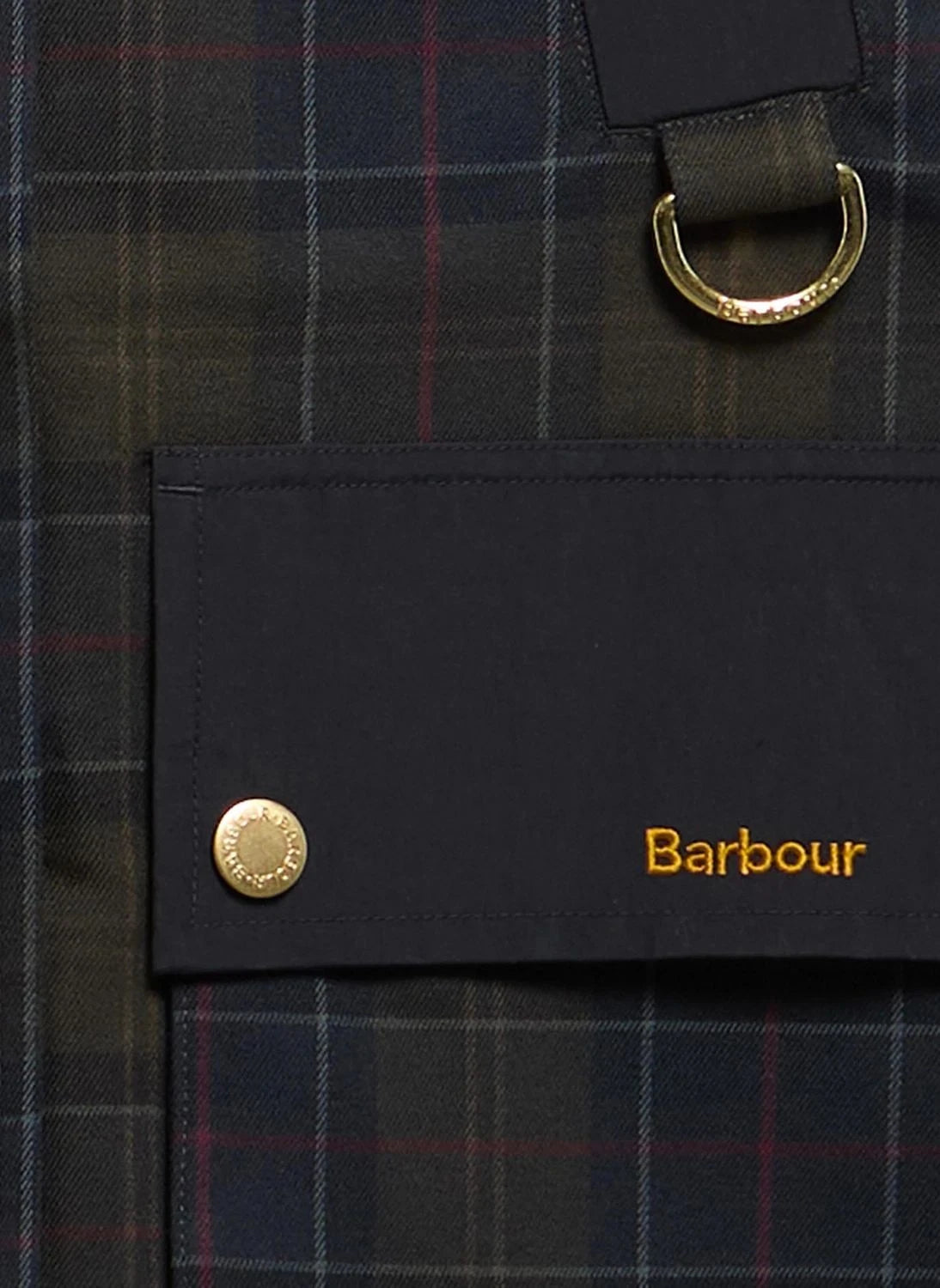Barbour - Rotsea Ekose Su Geçirmez Ceket | Siyah