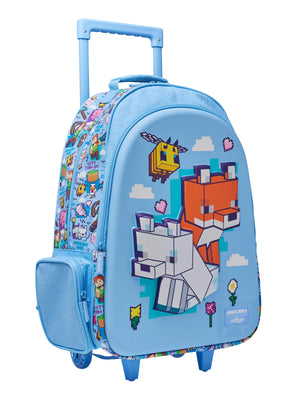 Smiggle - Minecraft Işıklı Tekerlekli Sırt ve Çekçekli Çanta