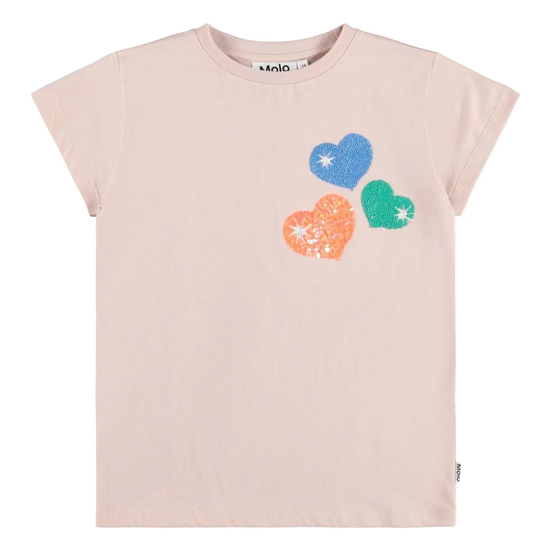 Molo - Ranva Kalp Tişört Organik Pamuk | Soluk Pembe