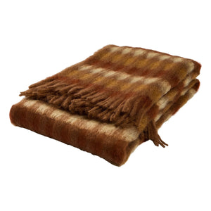Mantas Ezcaray - Mia mohair blanket | Brown