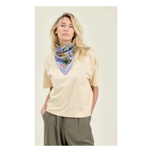 Apaches - Large Floral Latika Shawl | Blue