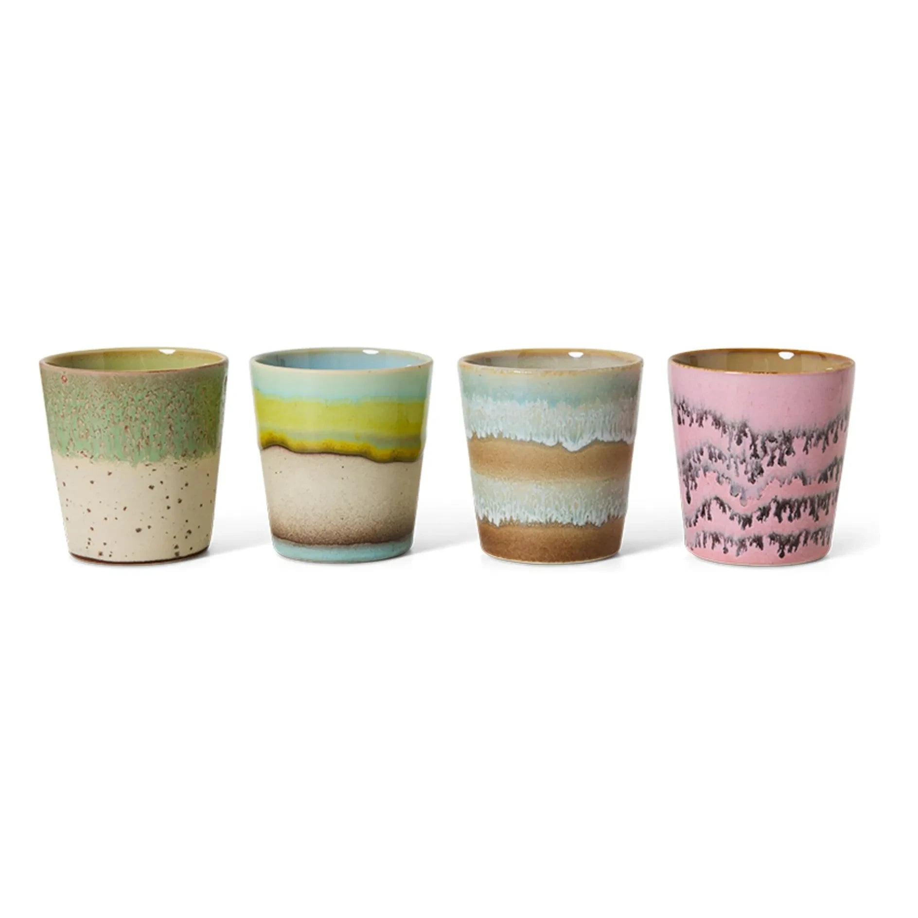 HKliving - Pop Art Mugs - Set of 4