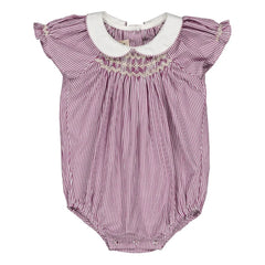 Loir - Bilbao Striped Romper | Purple