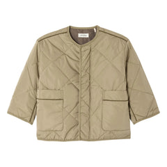 American Vintage - Vowbay Water-Repellent Quilted Jacket Recycled Fiber | Khaki