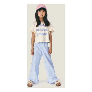Mipounet - Striped Sia Trousers | Light Blue