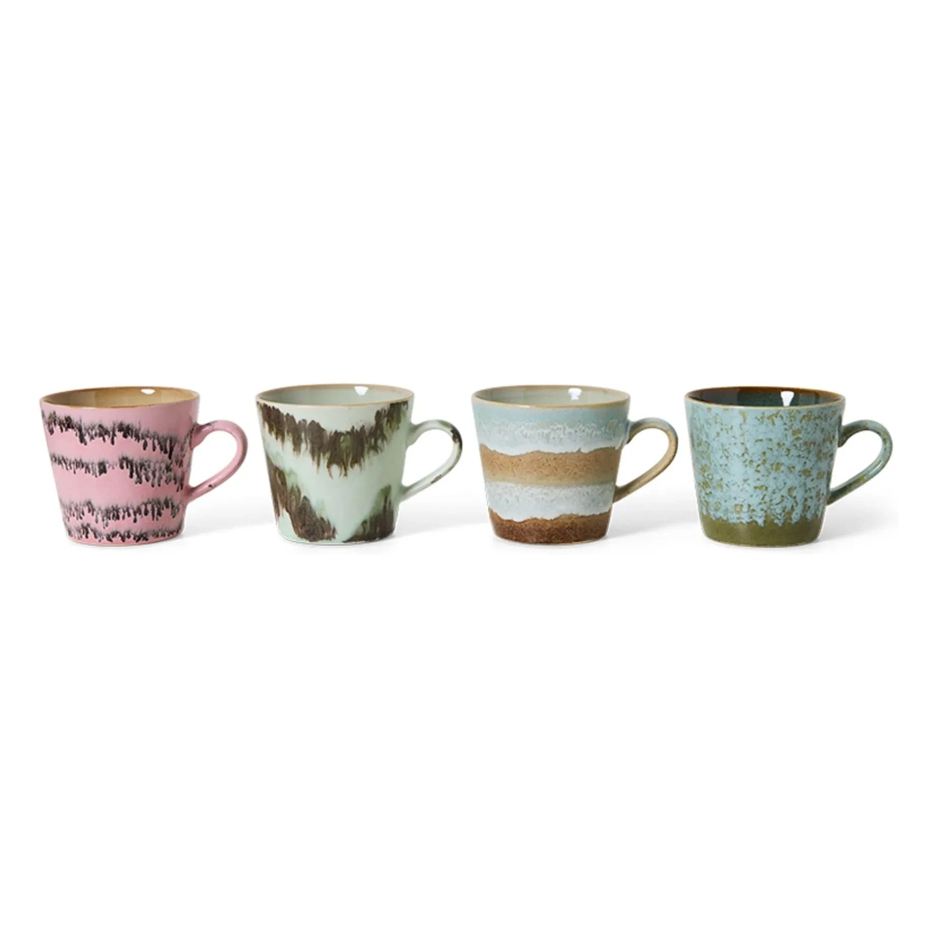 HKliving - Dada Cappuccino Cups - Set of 4