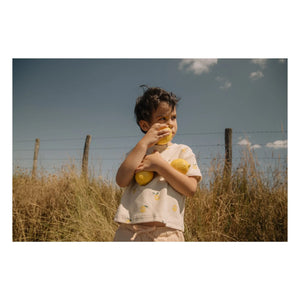 Studio Bohème - Essential Lemons Organic Cotton T-Shirt | Ecru