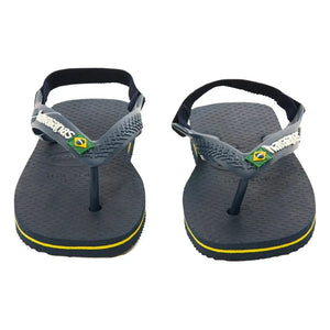 Havaianas - Logo Brazil Baby Flip-Flops | Night Blue