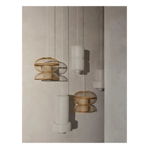 Broste Copenhagen - William Paper Pendant Lamp | White