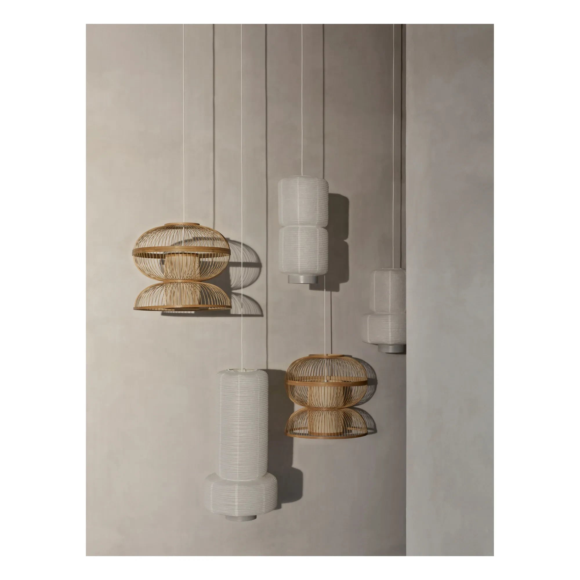Broste Copenhagen - William Paper Pendant Lamp | White