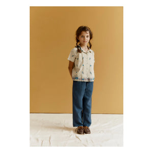 Caramel - Bamboo Paisley Shirt | Ecru