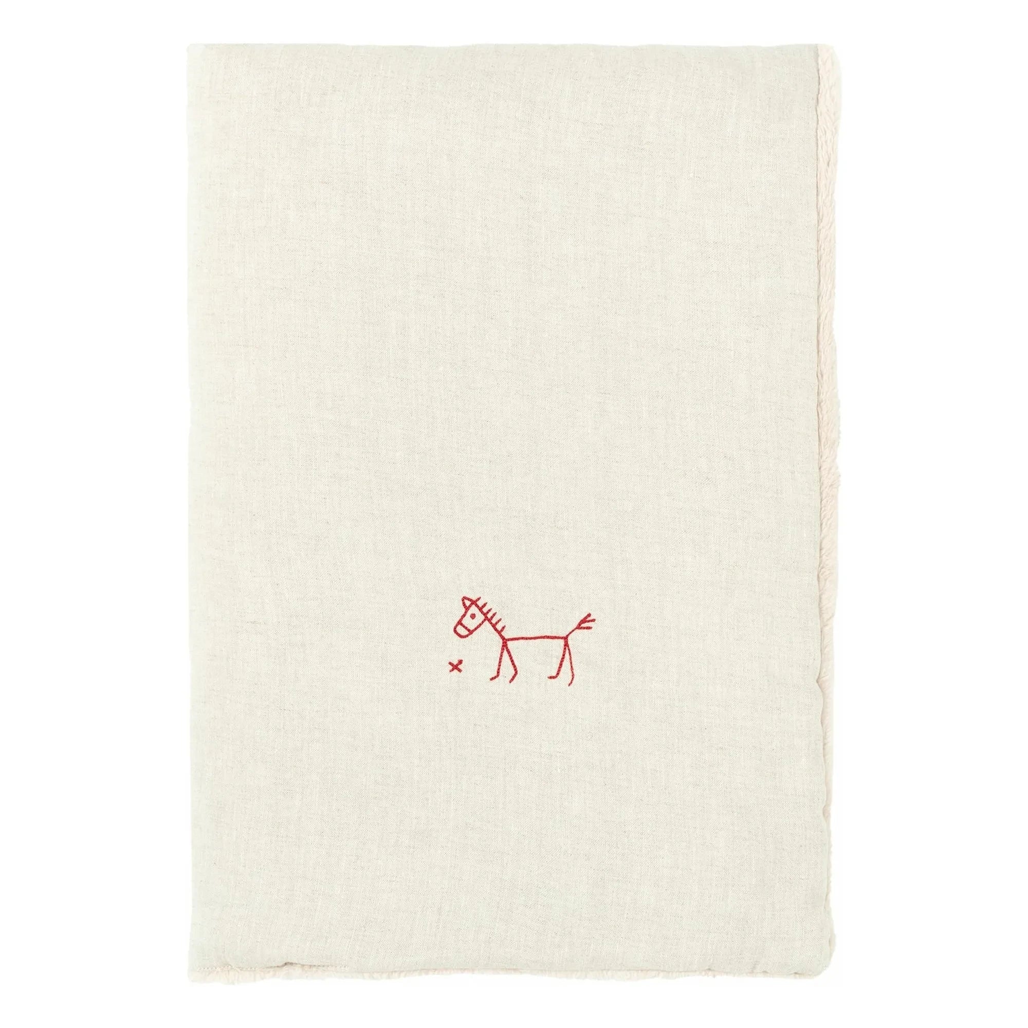 Nobodinoz - Lined Blanket - French Linen | Oatmeal