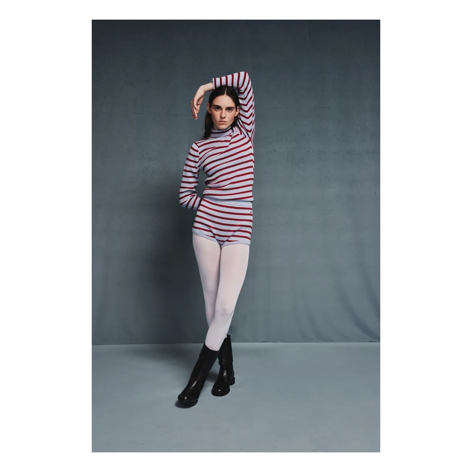 Bobo Choses - Striped Organic Cotton and Merino Wool Sweater | Light Blue
