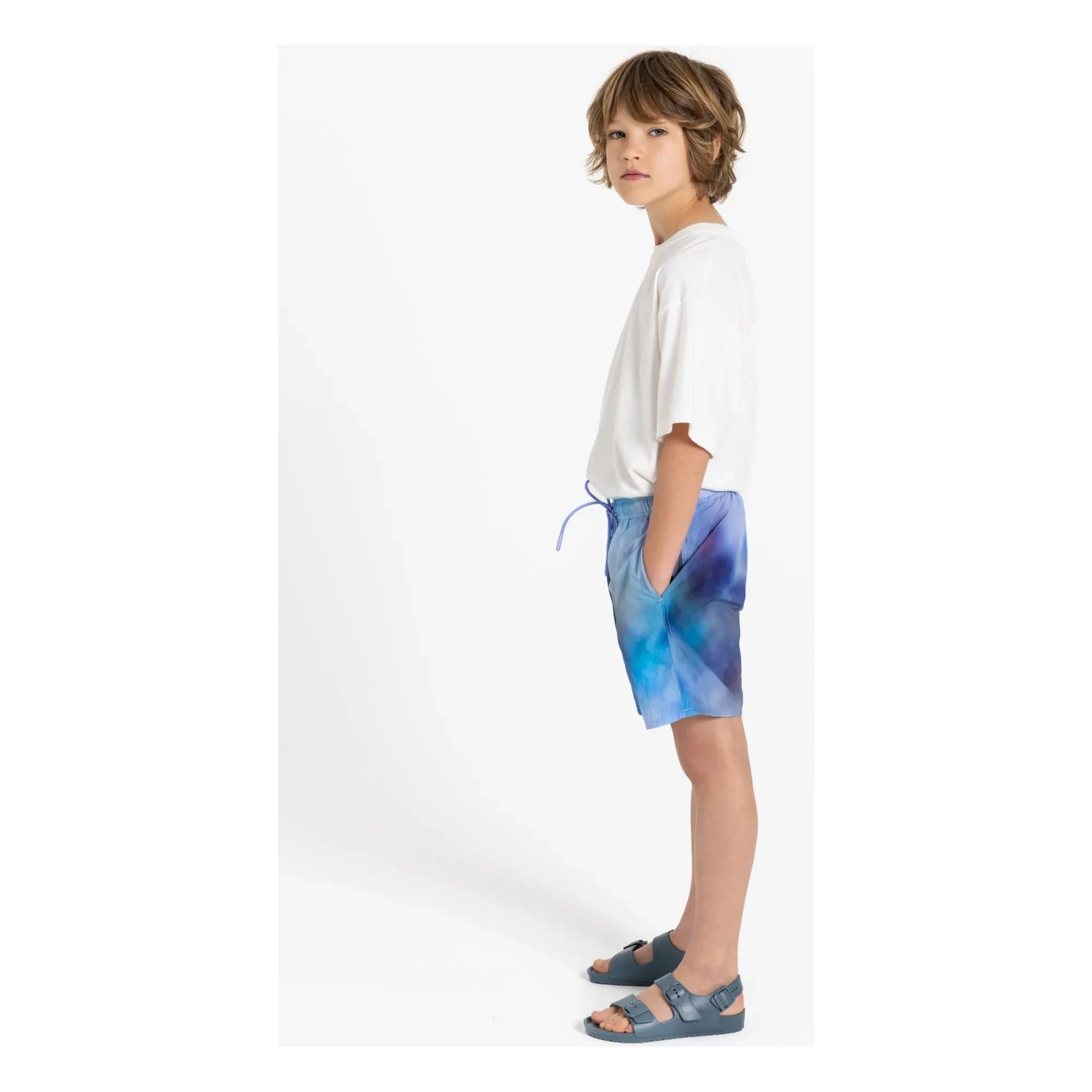 Hundred Pieces - Wave Swim Shorts | Light blue