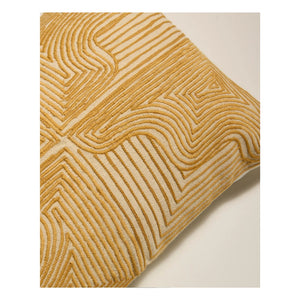 Maison Sarah Lavoine - Onda Embroidered Pillow | Mustard