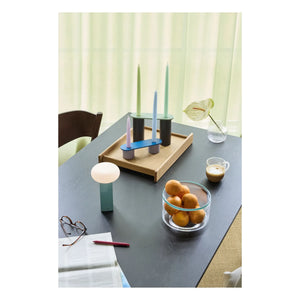 Hübsch - Low portable lamp | Blue
