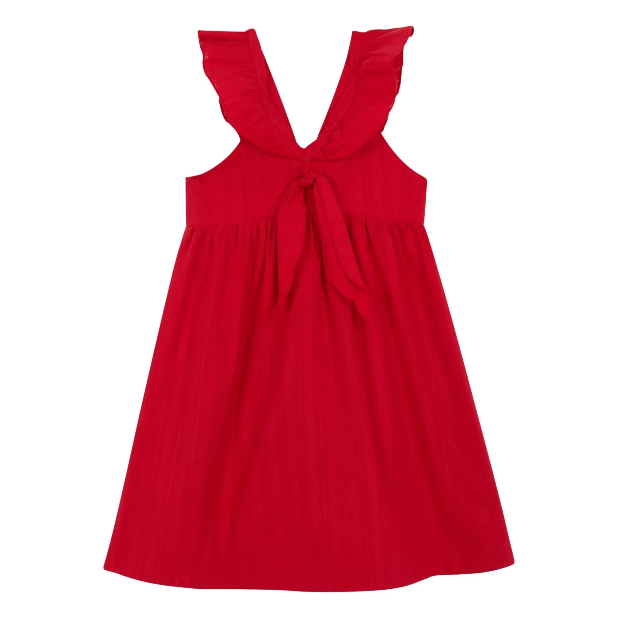 birinit - Chili Midi Dress Organic Cotton | Red