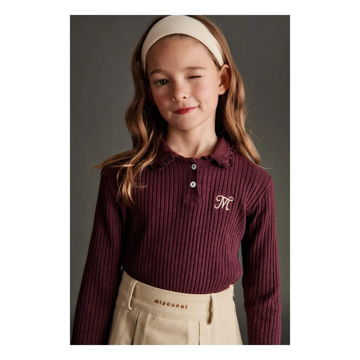 Mipounet - Nina Pilili Etek Geri Dönüştürülmüş Elyaflardan Üretilmiştir | Bej