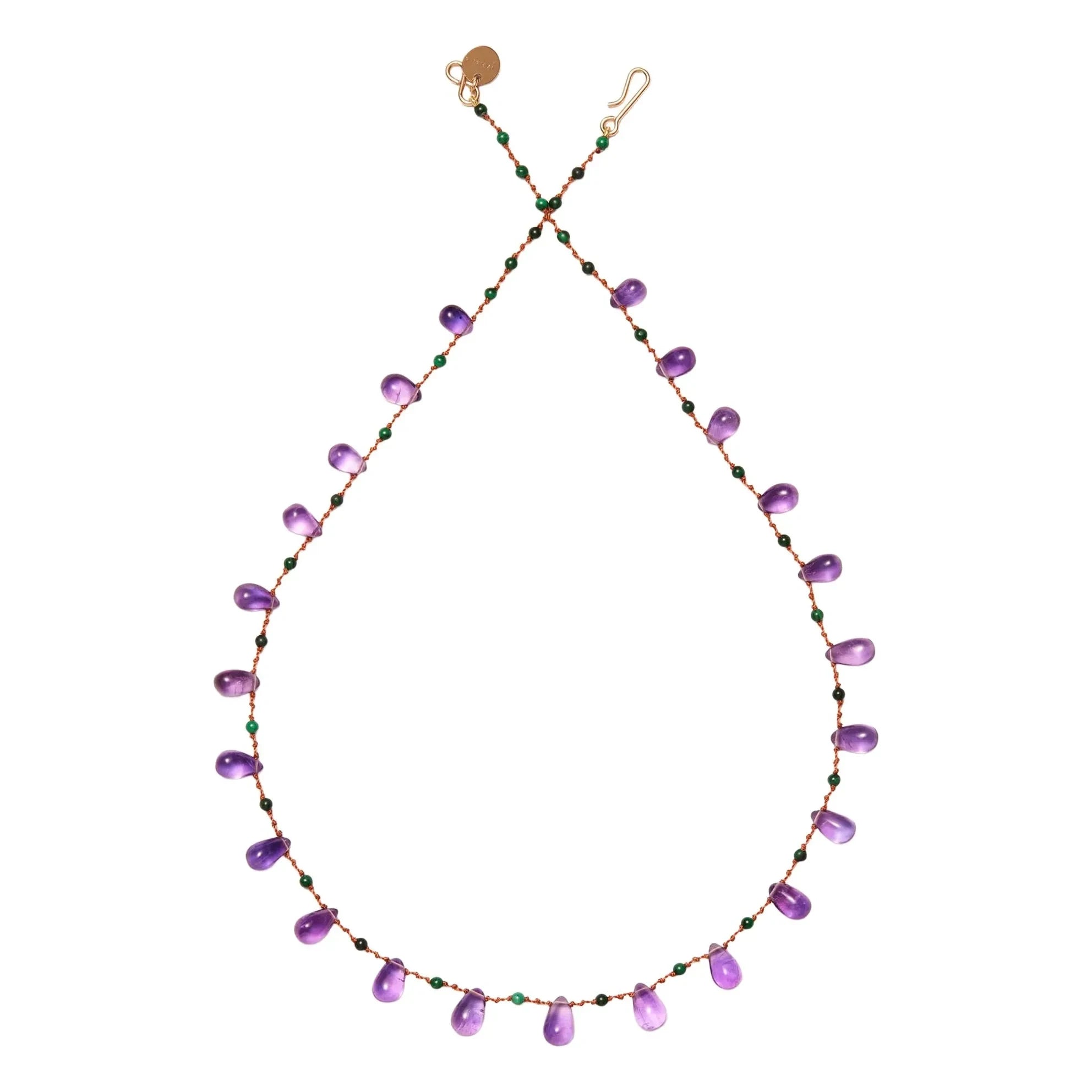 Ivarene - Youngtown Drops & Beads Necklace | Amethyst