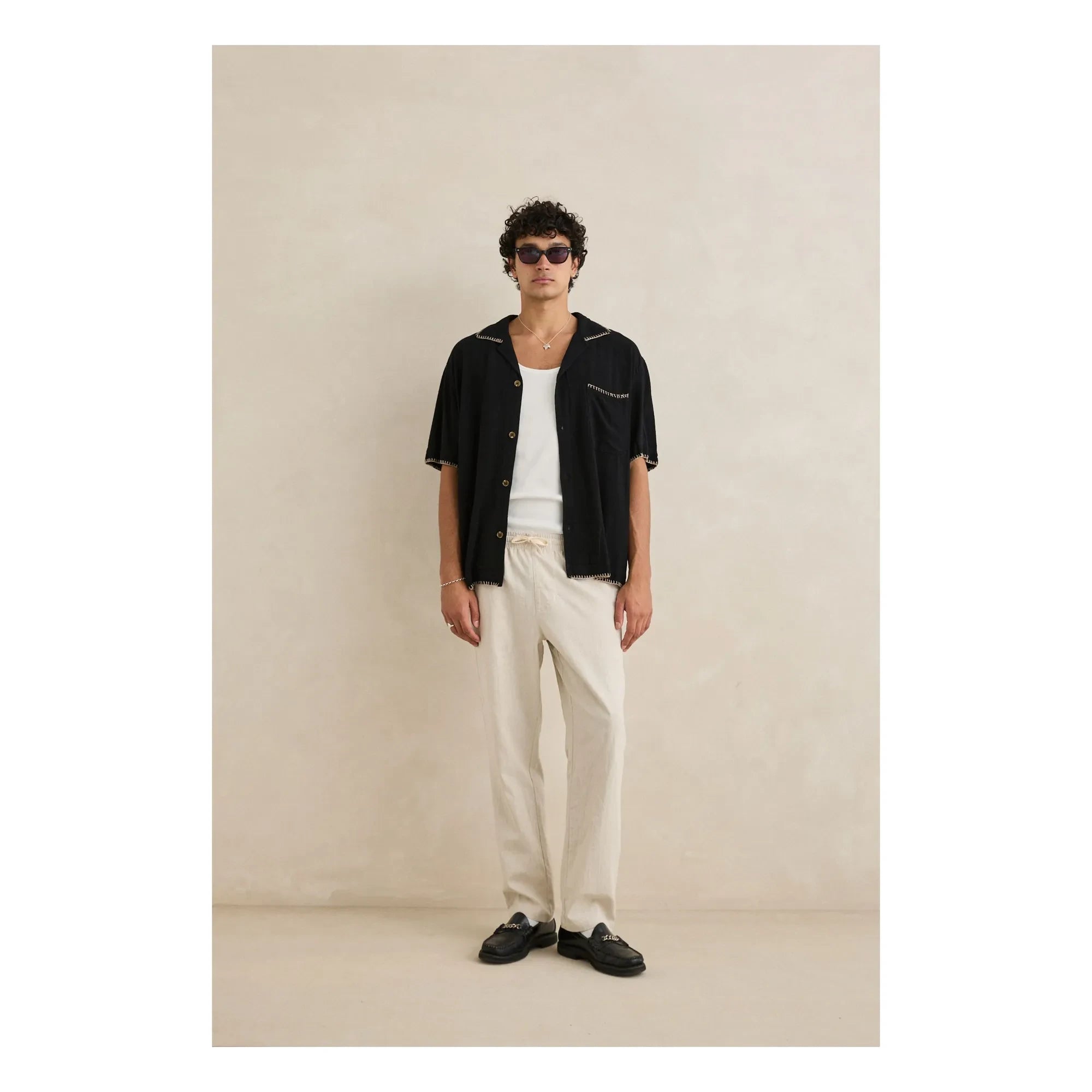 Rhythm - Jam Keten Pantolon | Krem