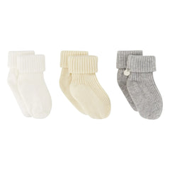 Tartine et Chocolat - Set of 3 Pairs of Socks | Ecru