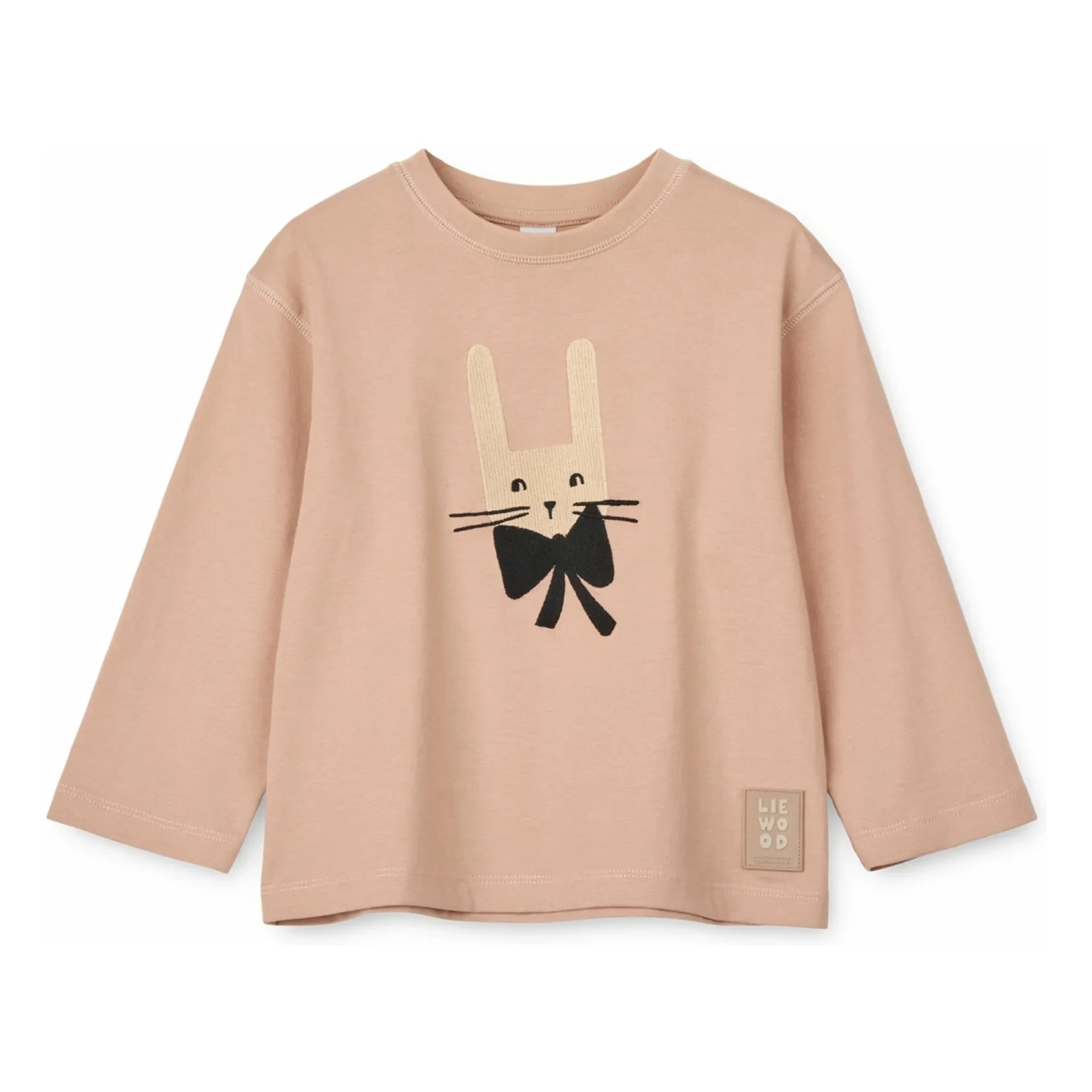 Liewood - Apia Rabbit Organic Cotton T-Shirt | Pink