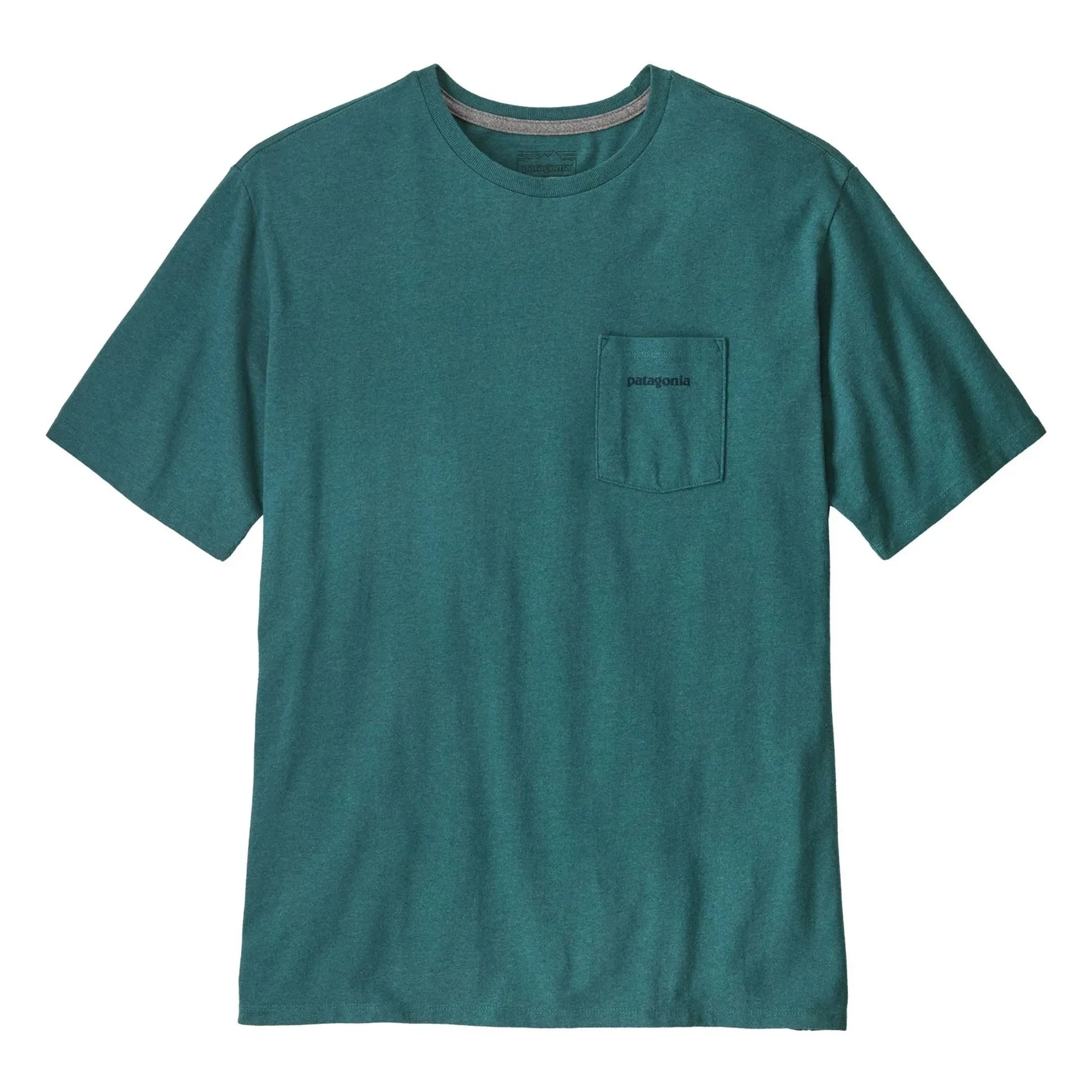 Patagonia - T-shirt Boardshort Logo Responsibili Geri dönüştürülmüş lifler | Tavus kuşu mavisi