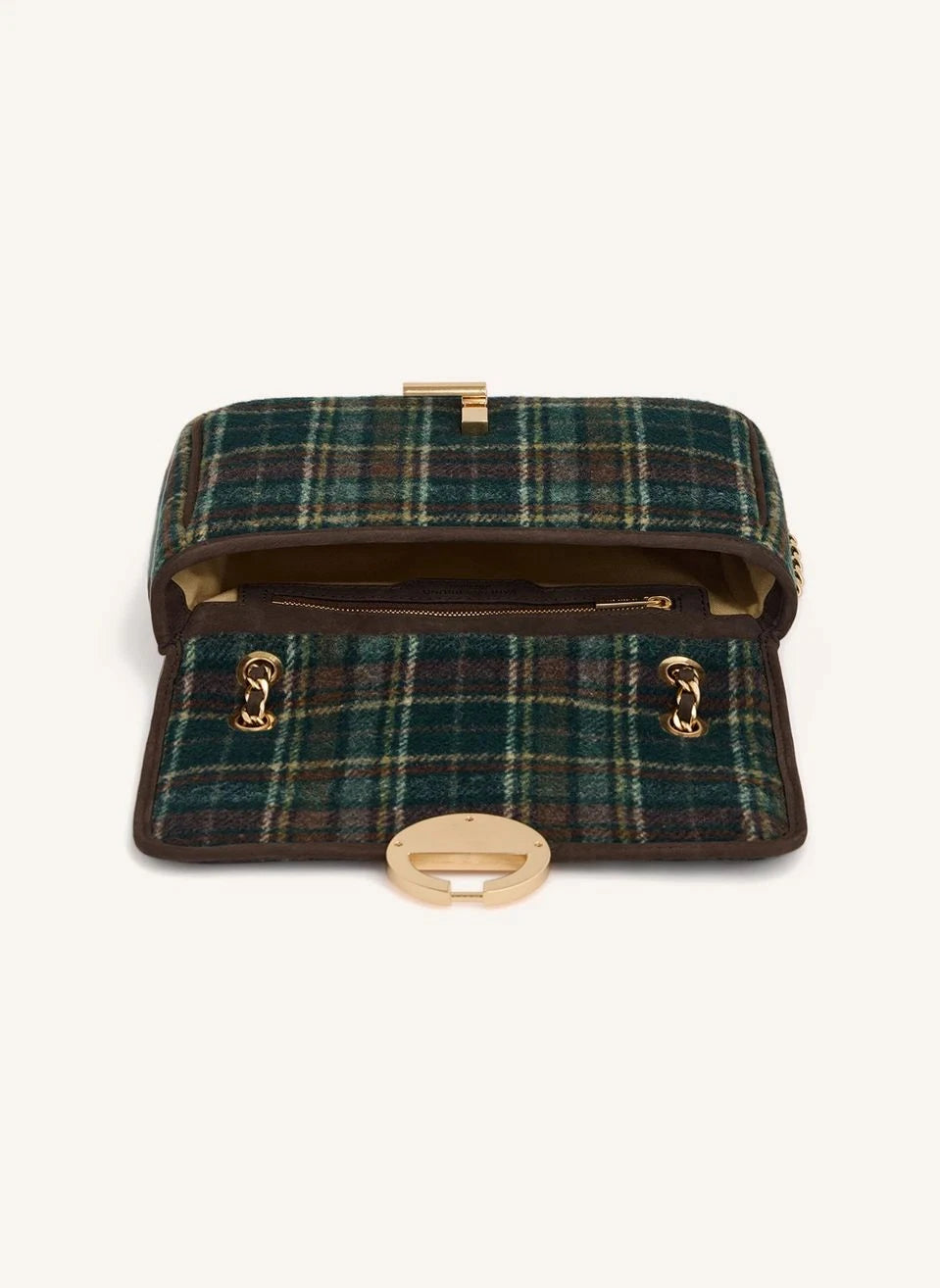 Vanessa Bruno - Moon Medium Checked Bag | Green