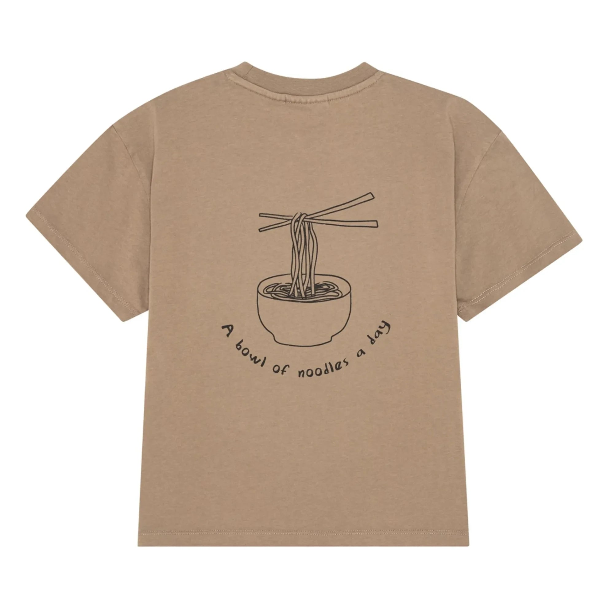 Brunobruno Nation - Nanna Nouilles Organic Cotton T-Shirt | Brown