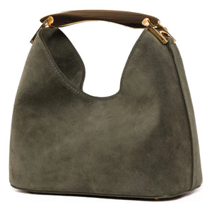 Elleme - Small Boomerang Bag in Grenli Leather | Khaki