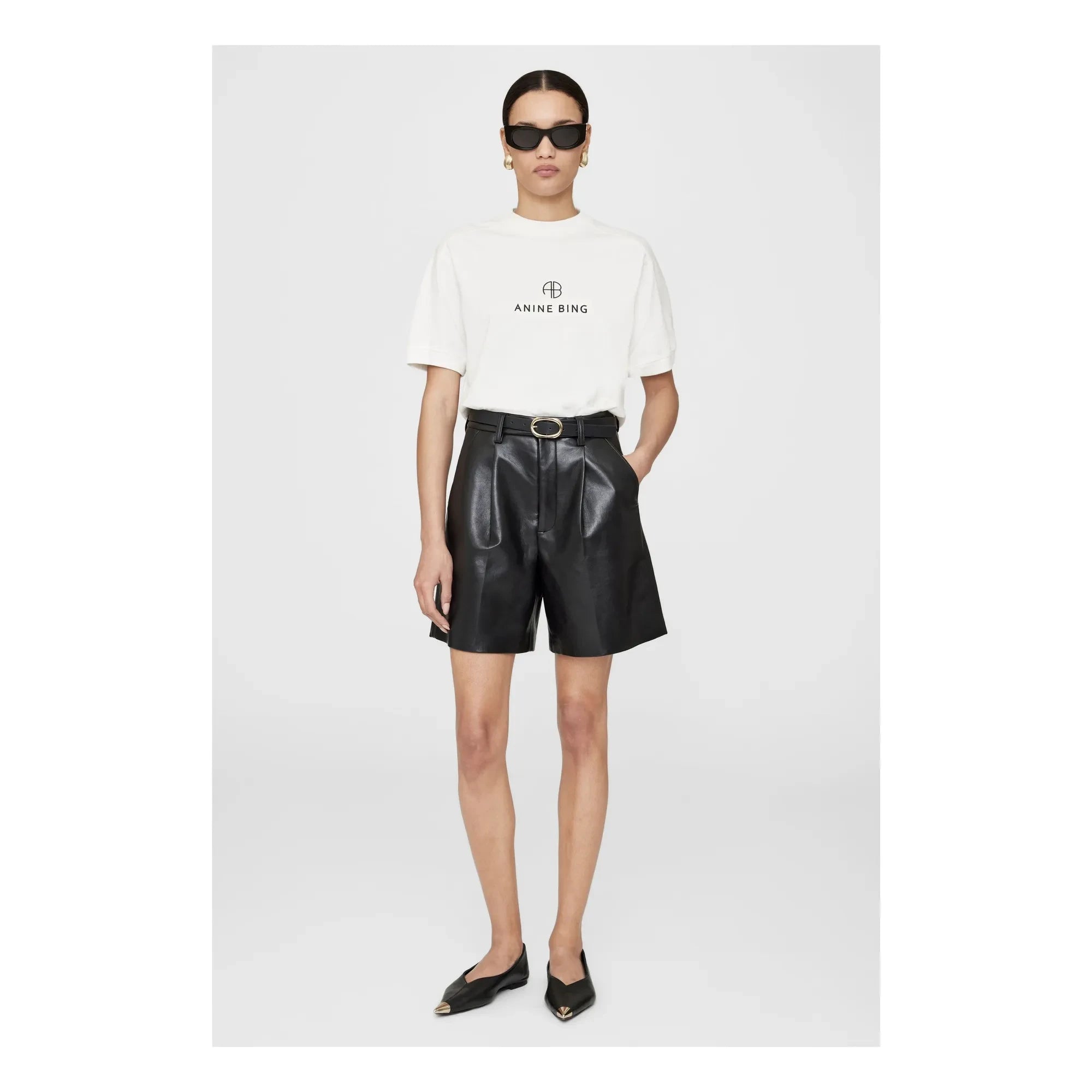 Anine Bing - Jaylin Monogram T-shirt | Fildişi