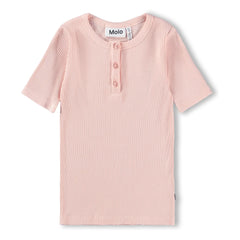 Molo - Rosey ribbed button-down tee | Light Pink