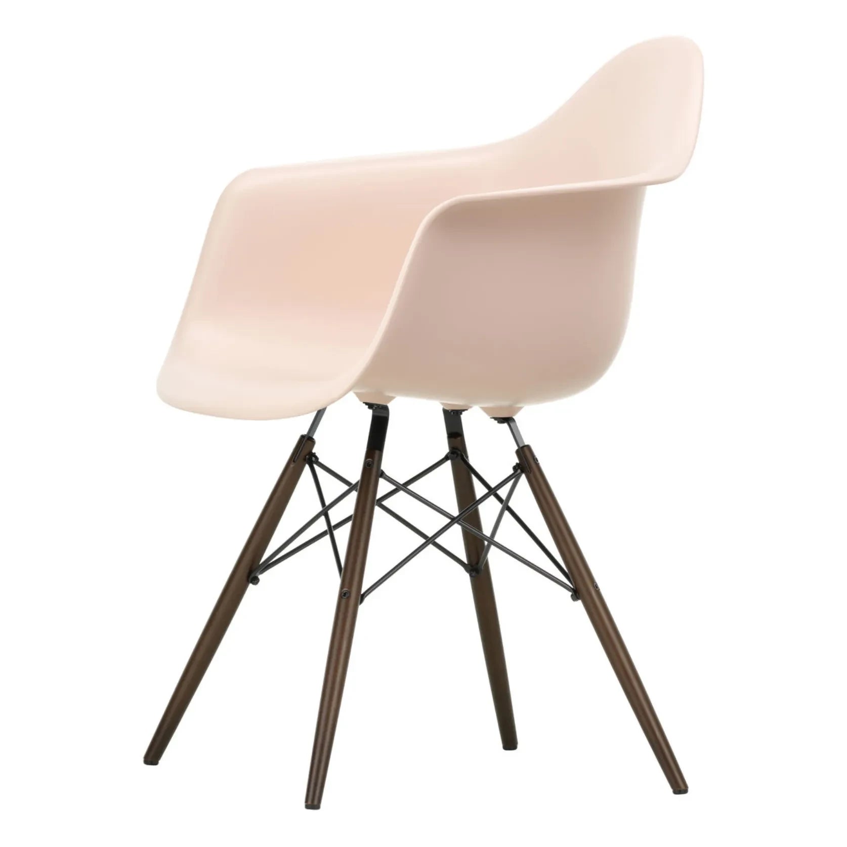 Vitra - DAW Chair - Maple Wood Base - Charles & Ray Eames | Soft Pink