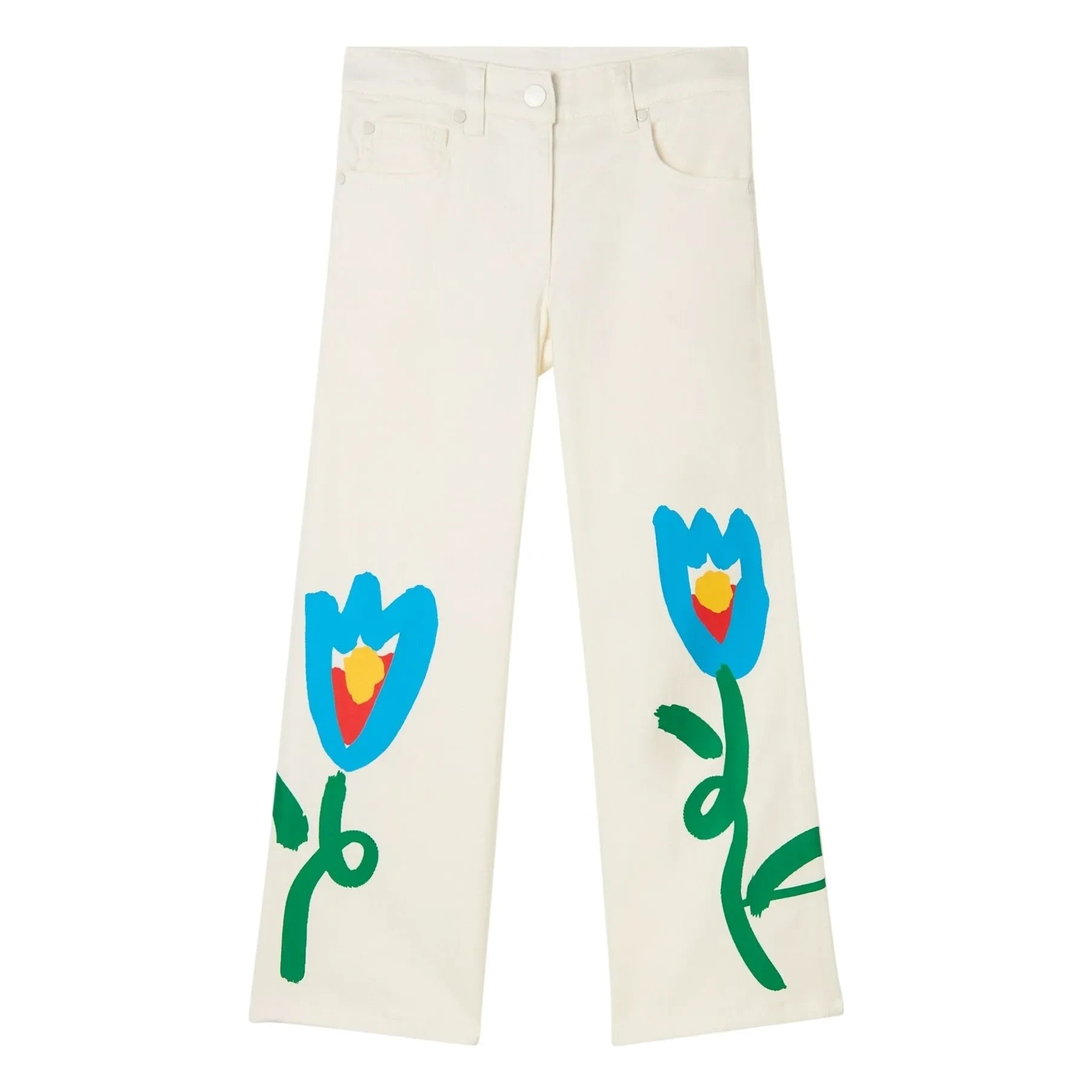 Stella McCartney Kids - Jean Fleurs | Ivory