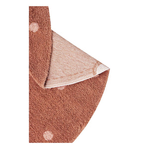 Lorena Canals - Dotted Round Rug | Terracotta