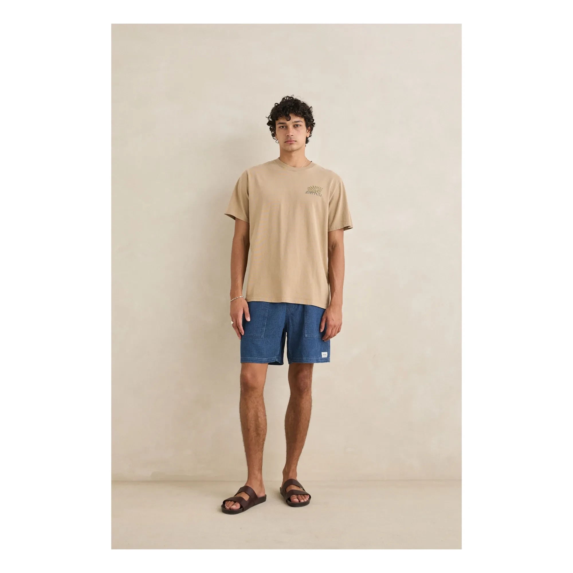 Rhythm - Botanic Vintage T-Shirt | Dark Beige