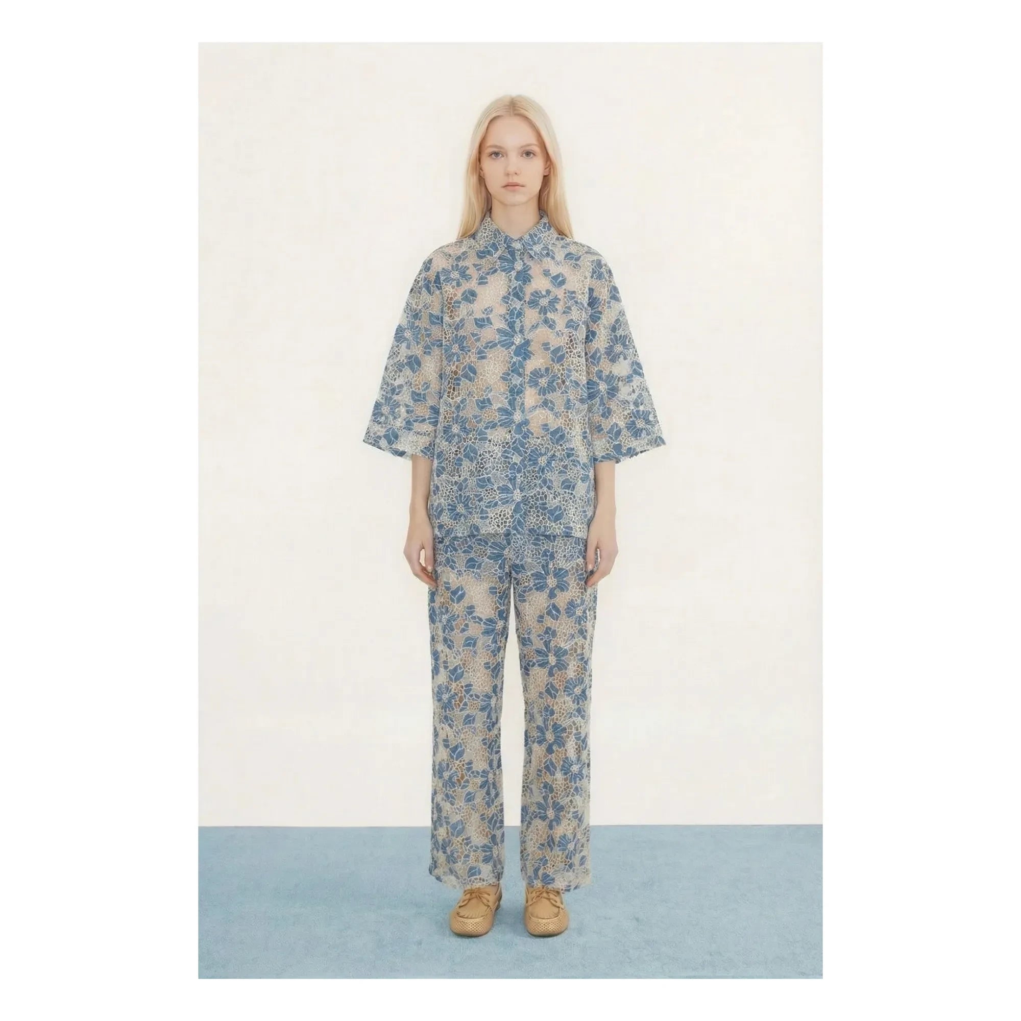 The Tiny Big Sister - Cotton Pants | Blue
