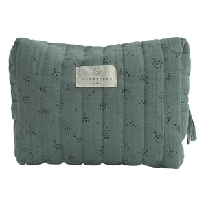 Gabrielle Paris - Organic Cotton Makeup Bag | Eucalyptus
