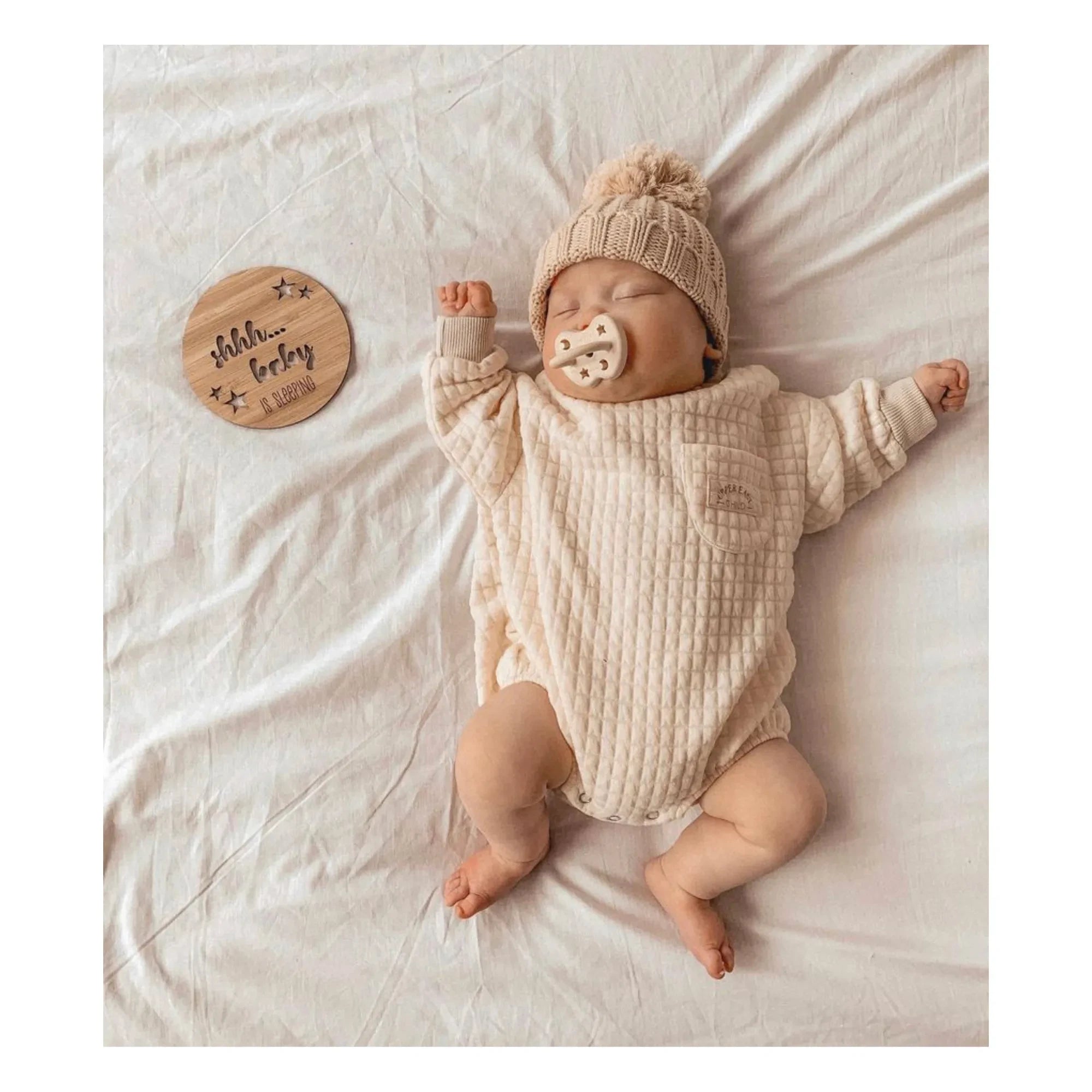 Hevea - Natural Rubber Round Pacifier | Milk