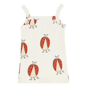 The Campamento - Ladybugs ribbed tank top | Ecru