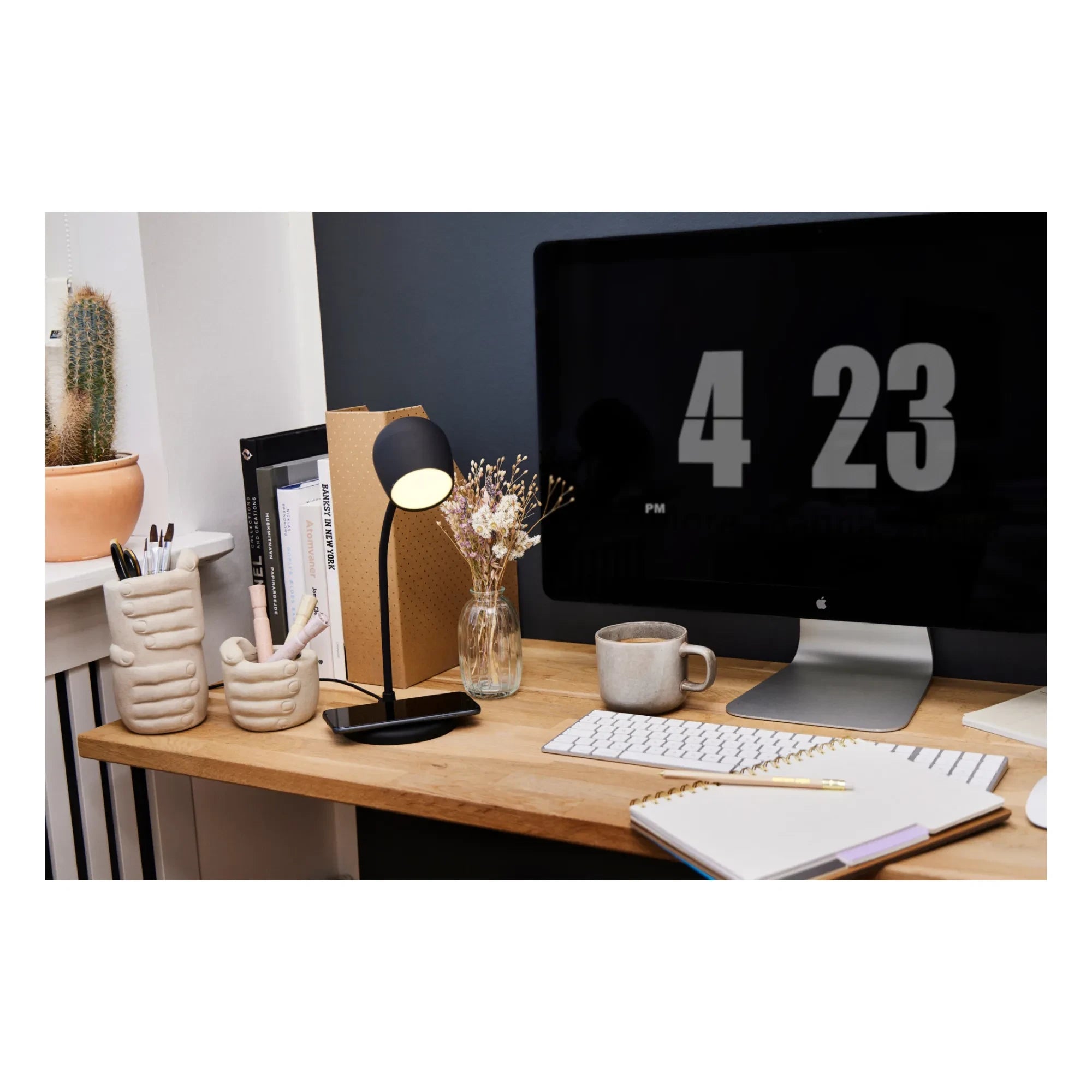 Kreafunk - Ellie Wireless Charging Lamp | Black