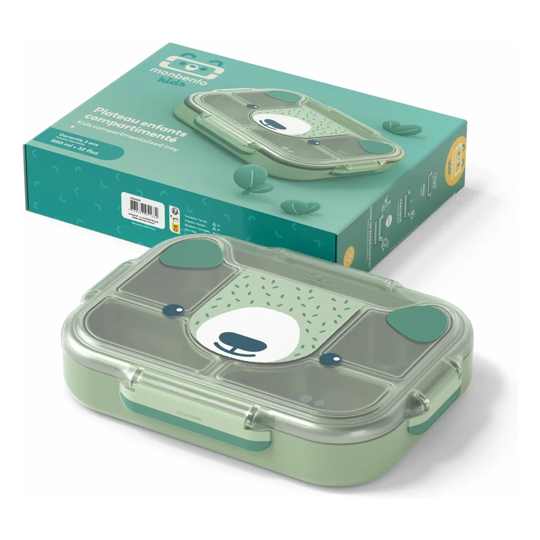 Monbento - MB Wonder Bear Snack Box | Green