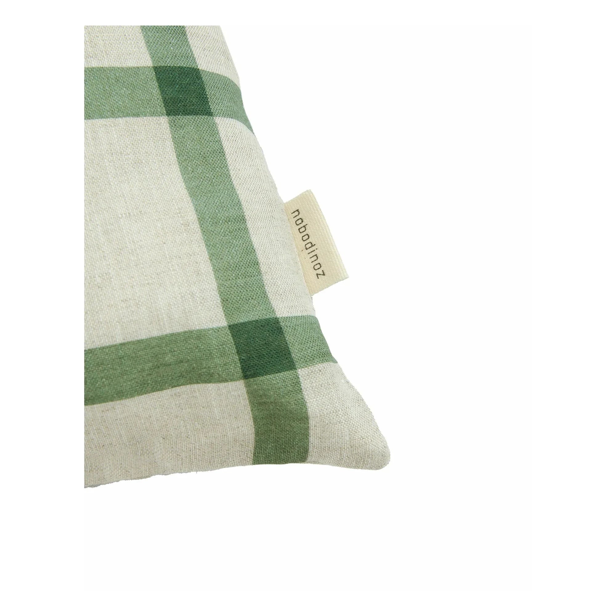 Nobodinoz - Oiseau Vibes Rectangular Cushion - French Canvas | Green
