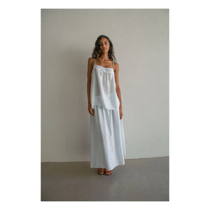 THEAVANT - La Fille Silk Pongee Top | Açık Mavi