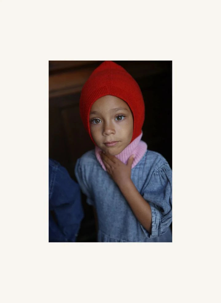 Hvid - Eddy Merino Wool Balaclava | Pink