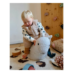 Tante Reine - Organic cotton footed sleeping bag Teddy | Sand