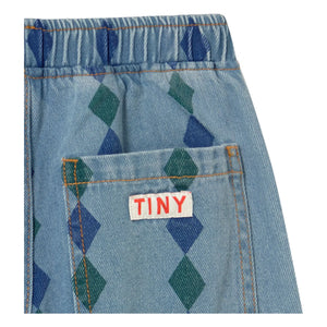 Tinycottons - Losange Bol Kesim Jean | Mavi