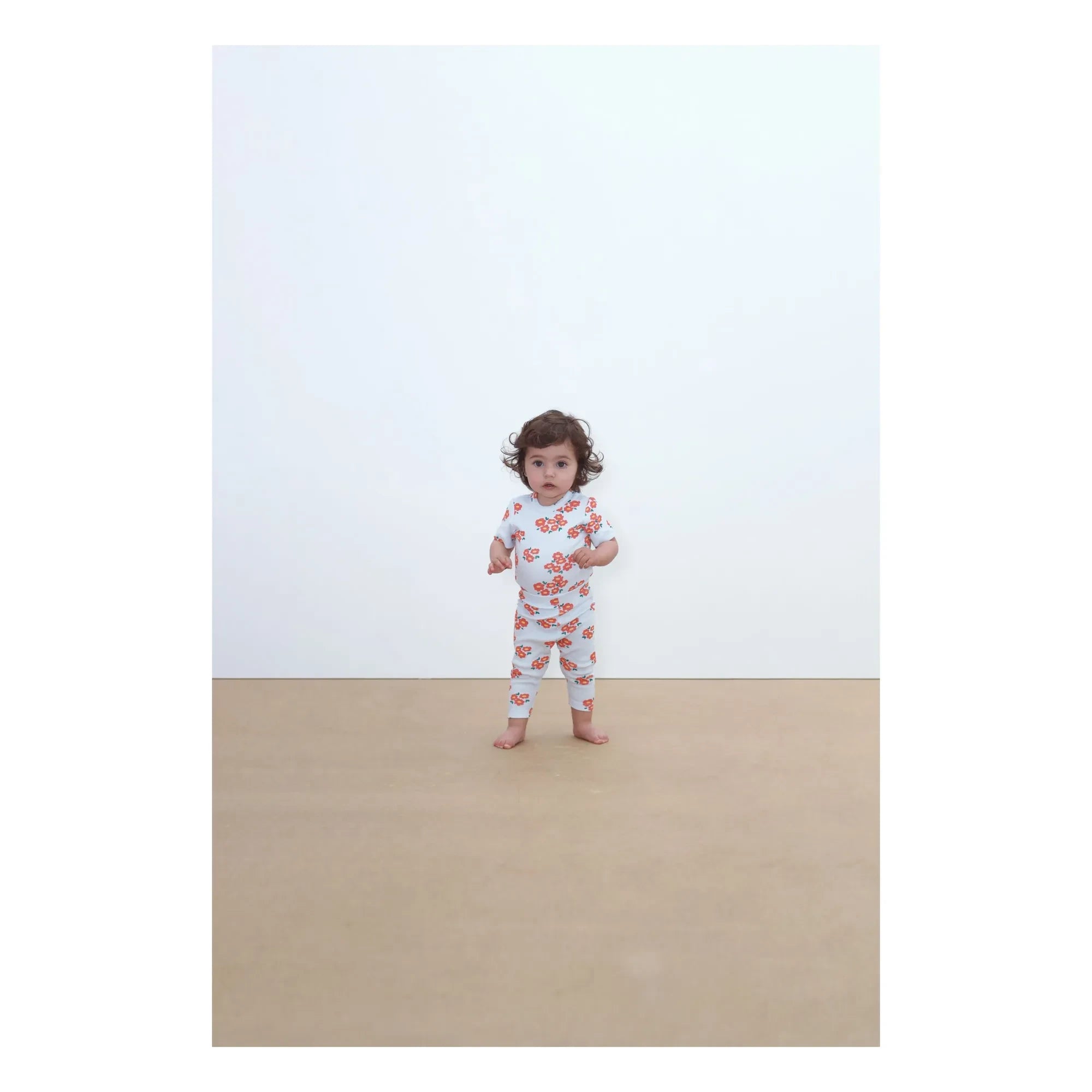 Tinycottons - Organic Cotton Floral Bodysuit | Light blue