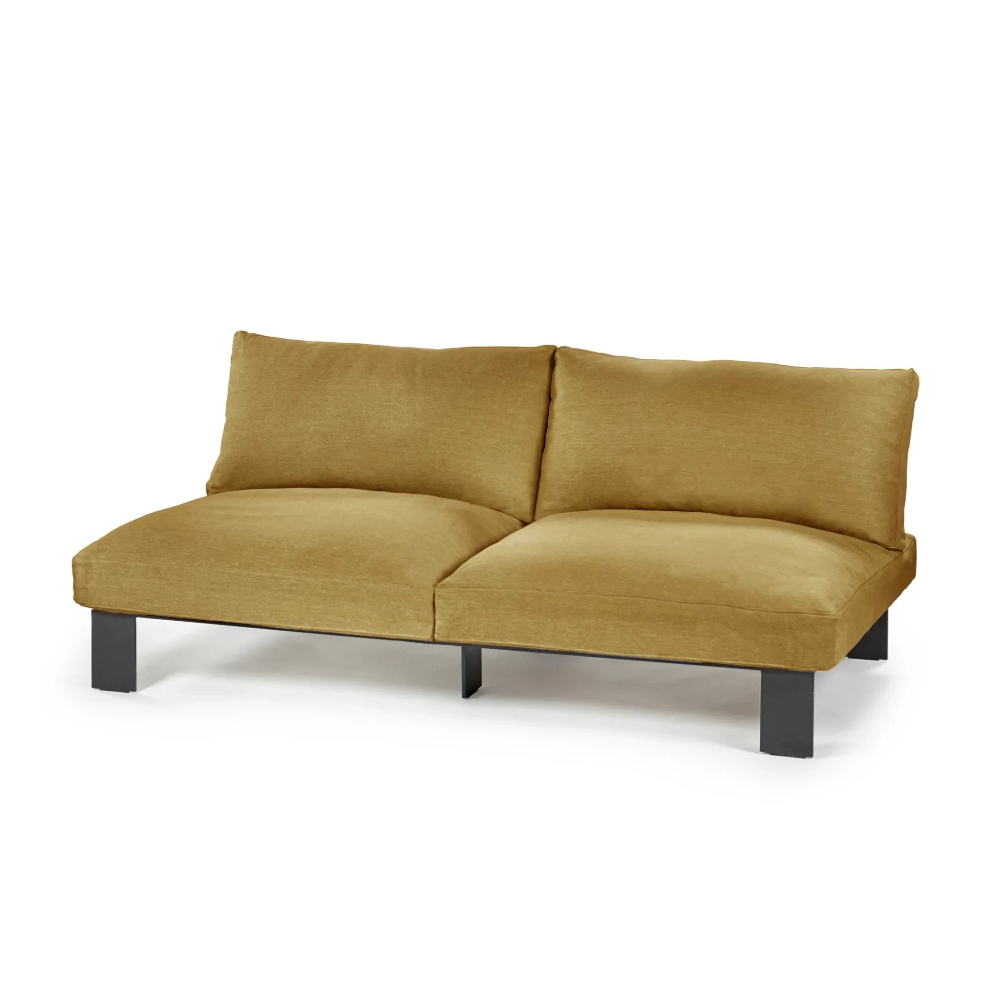 Serax - 2-Person Linen Sofa | Mustard