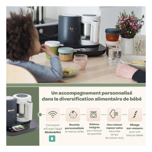 Béaba - BabyCook Smart Baby Food Maker | Charcoal Gray